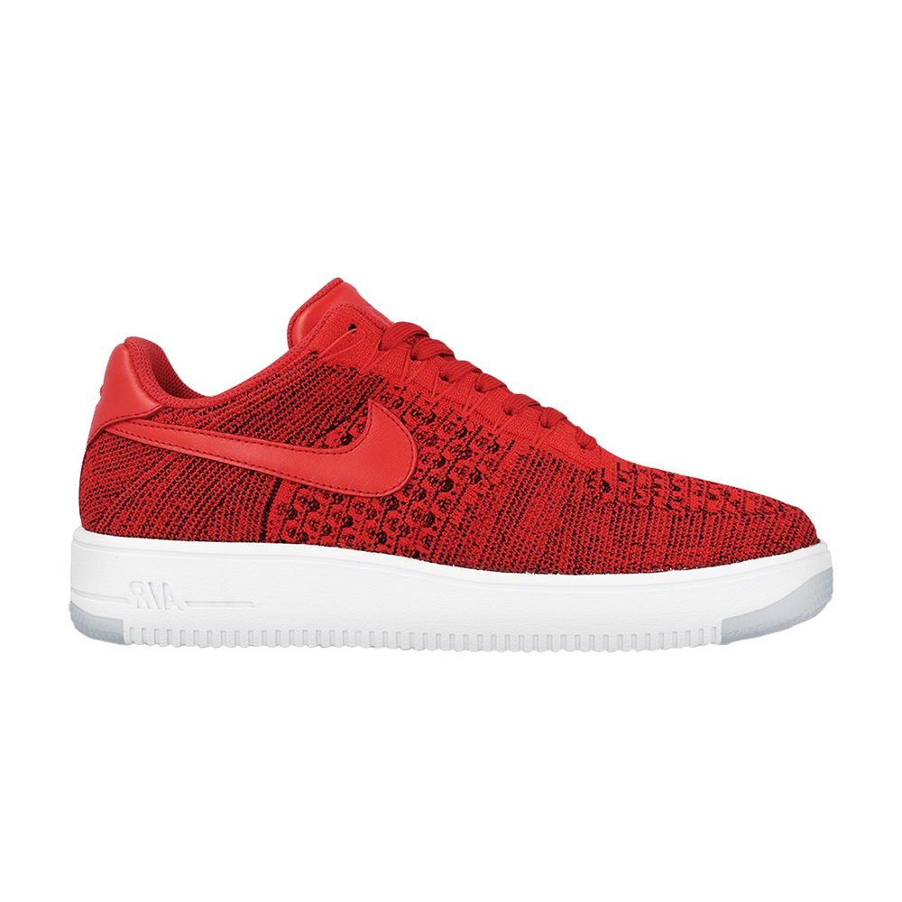 nike air force 1 flyknit low red