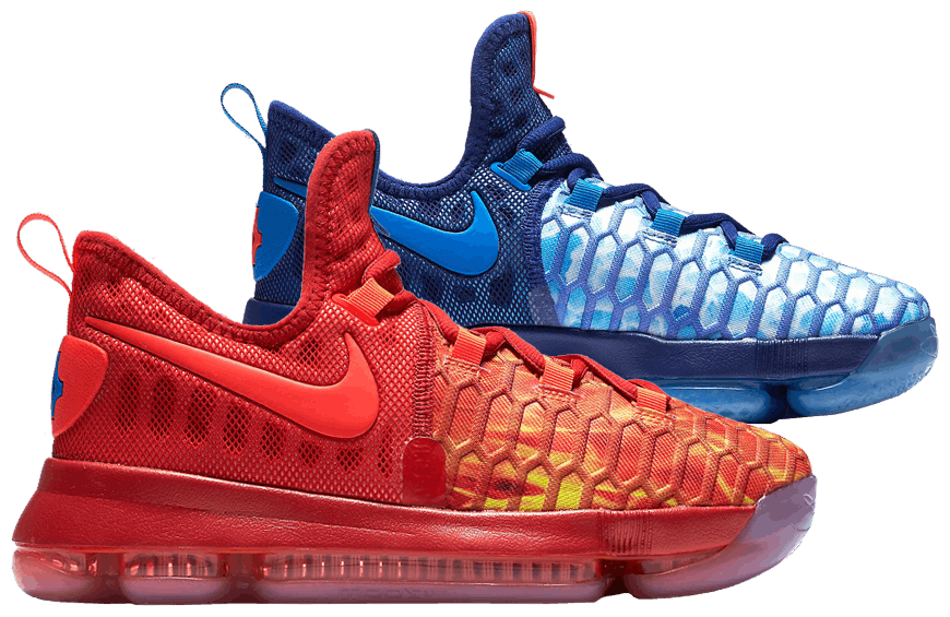kd fire and ice shoes youth