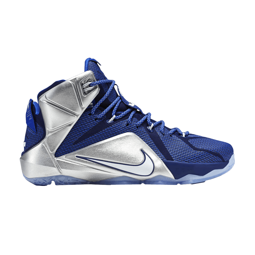 lebron 12 blue and silver