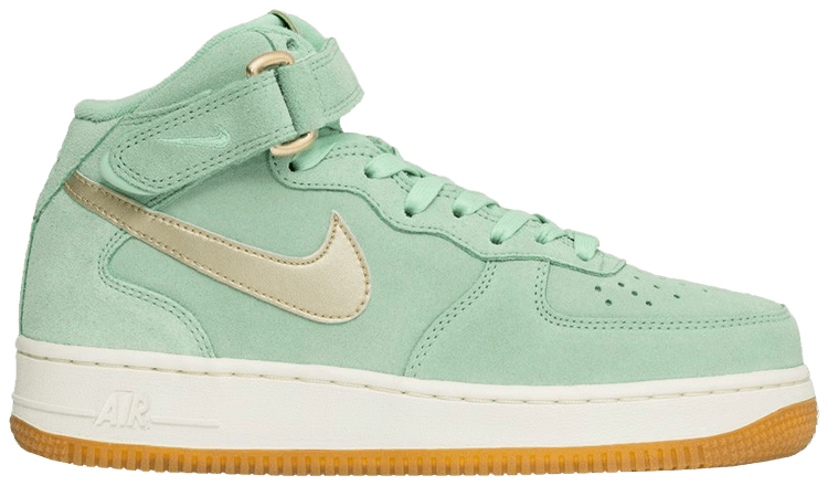 Nike Wmns Air Force 1 Mid Enamel Green