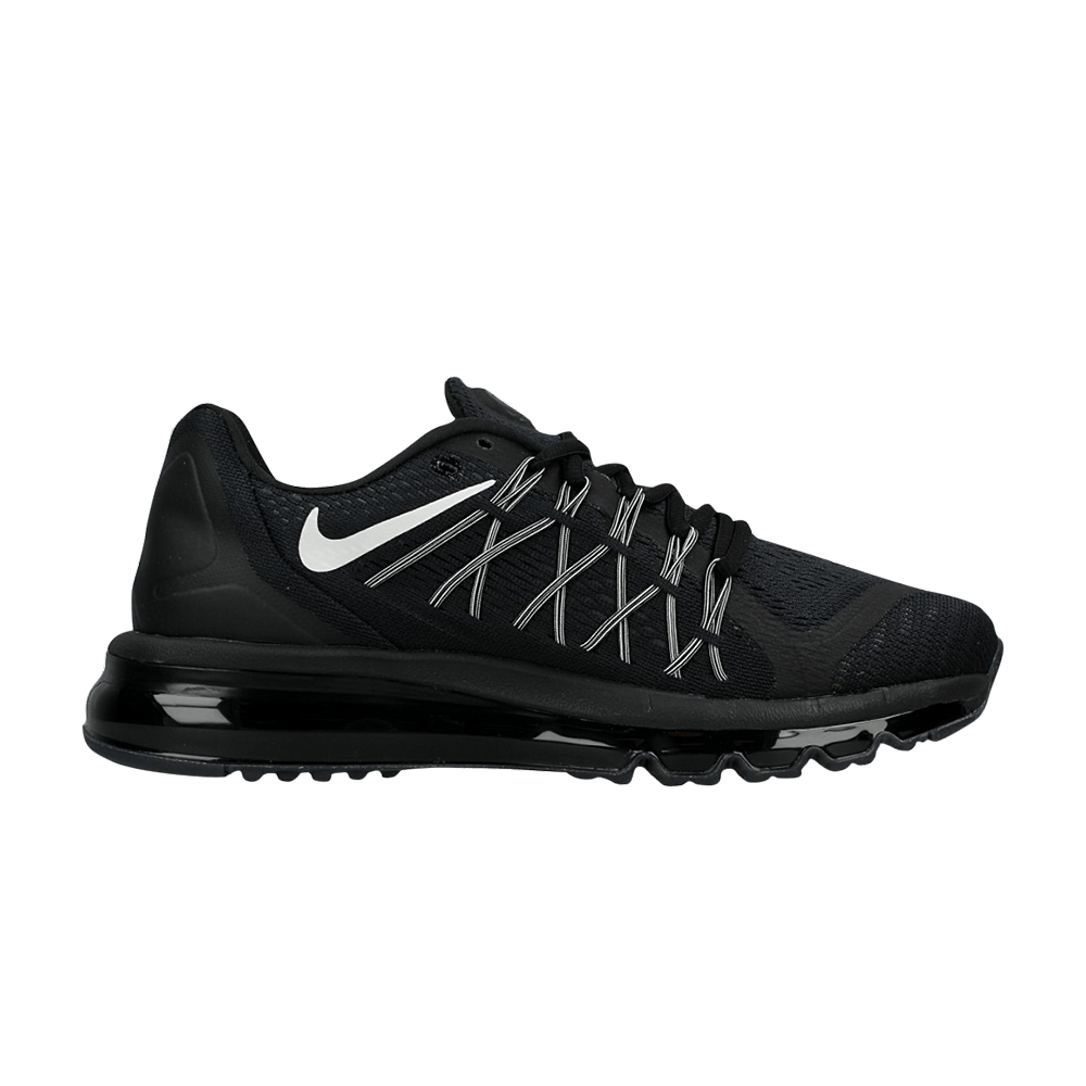 Air max 2015 black top and white