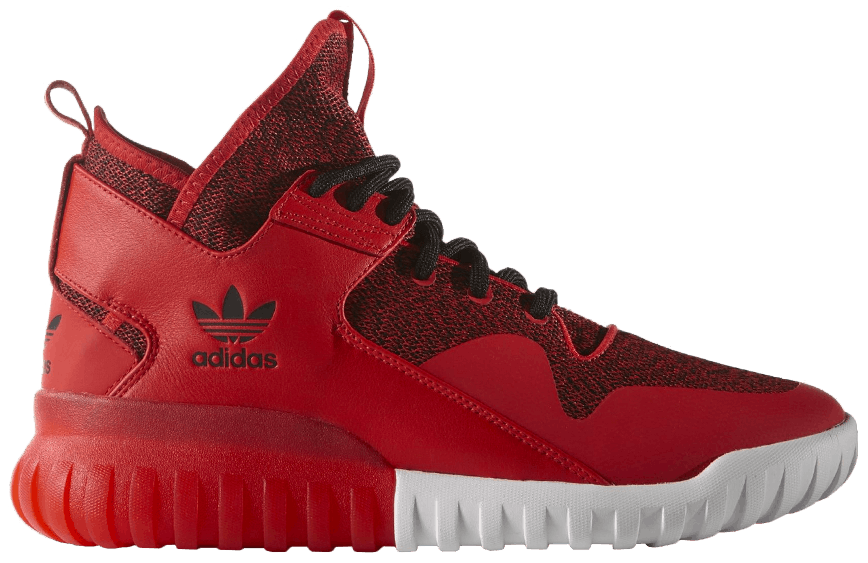 all red tubular x adidas