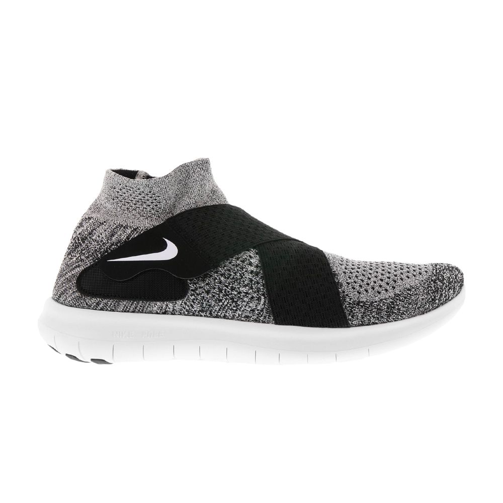 Nike Free Run Motion Flyknit 2017 'Black White' | Grey | Men's Size 10.5