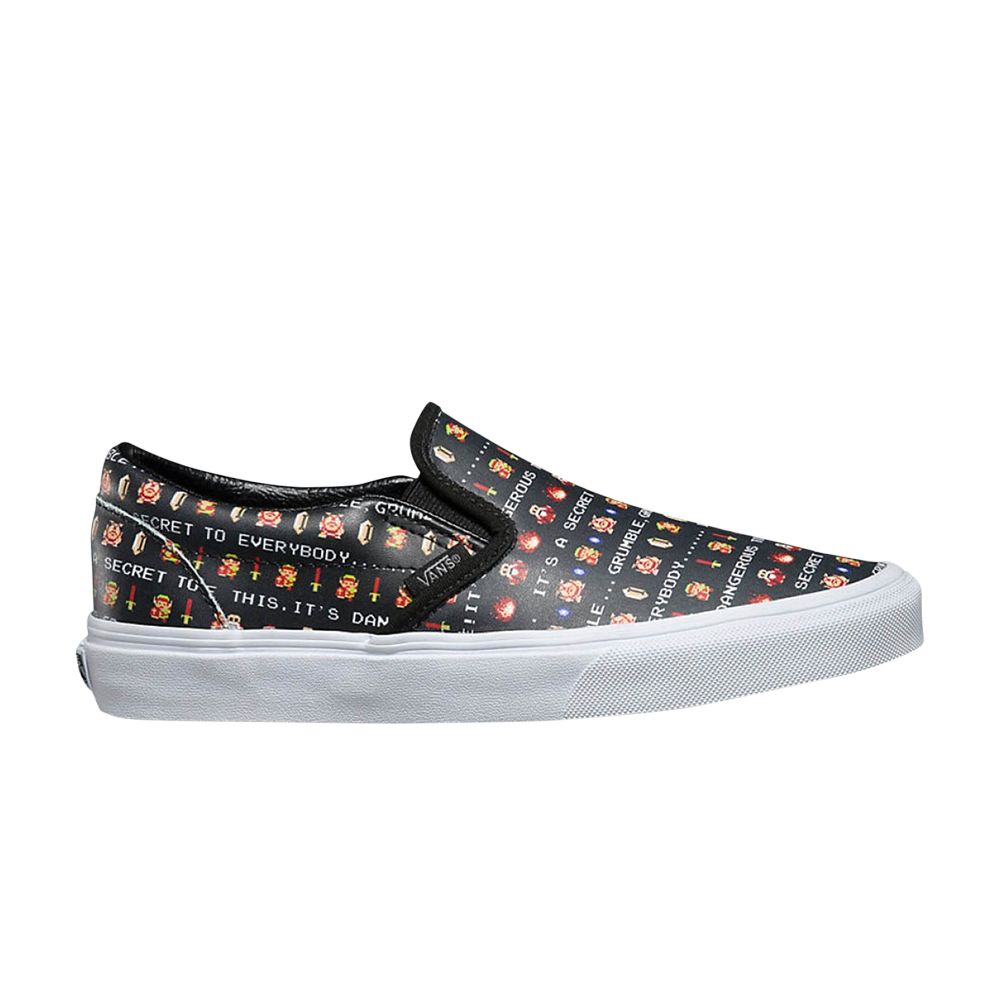 Vans Nintendo x Classic Slip-On 'Zelda' | Black | Men's Size 4.5