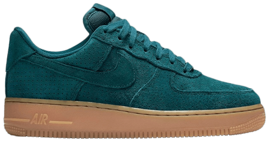 air force suede cyan