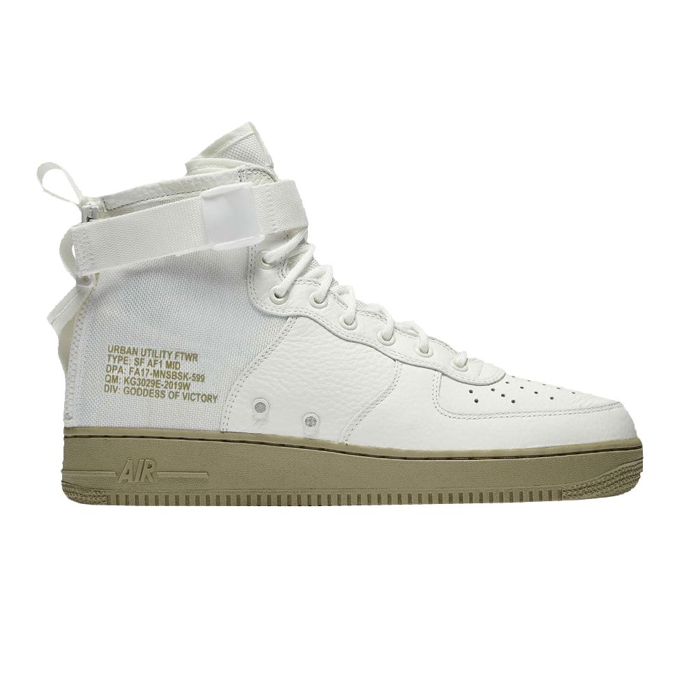 Nike SF Air Force 1 Mid 'Olive Ivory' | White | Men's Size 9.5