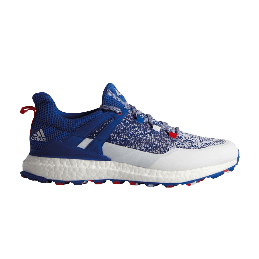 adidas red white and blue golf shoes