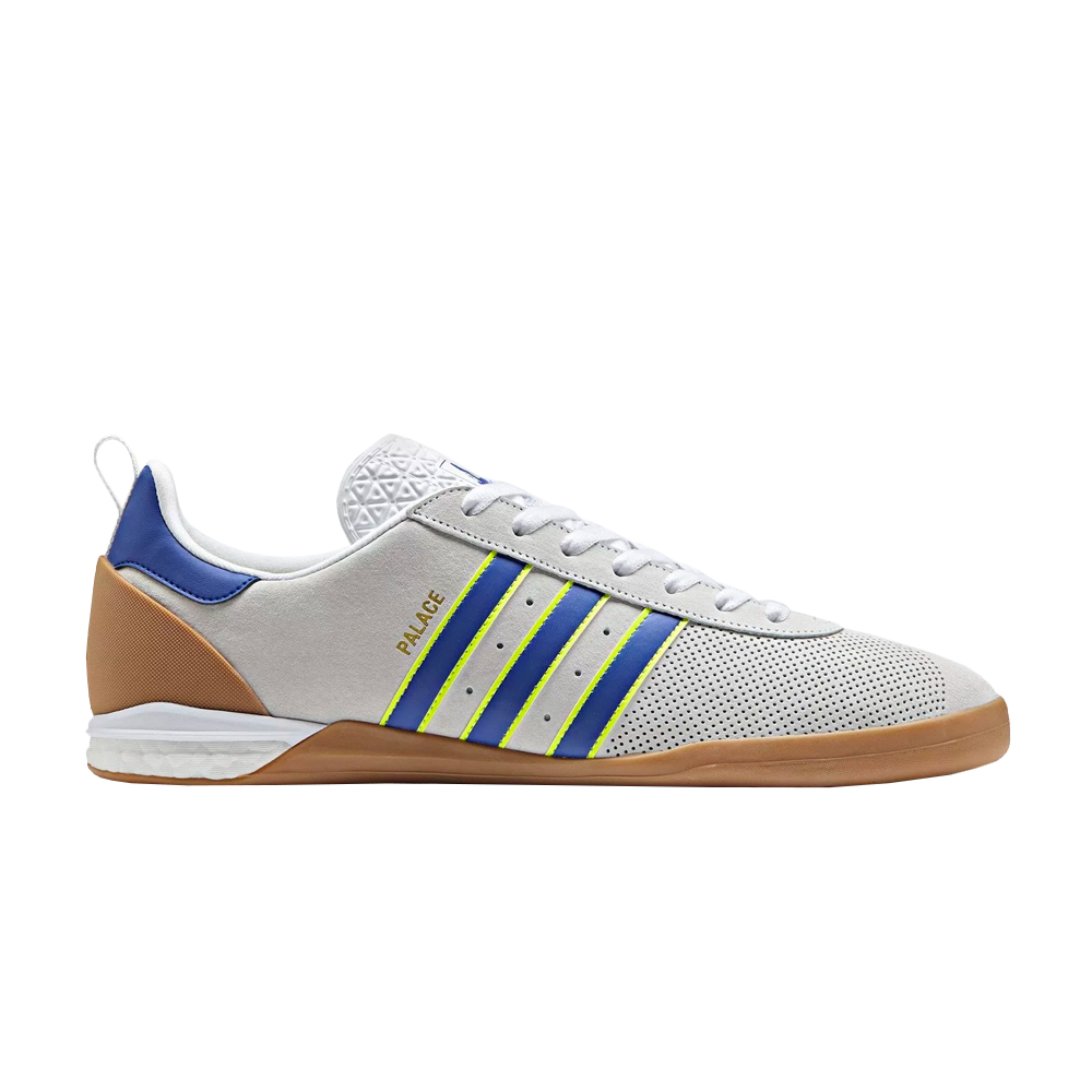 Pre-owned Adidas Originals Palace X Indoor 'white Bold Blue' In Grey