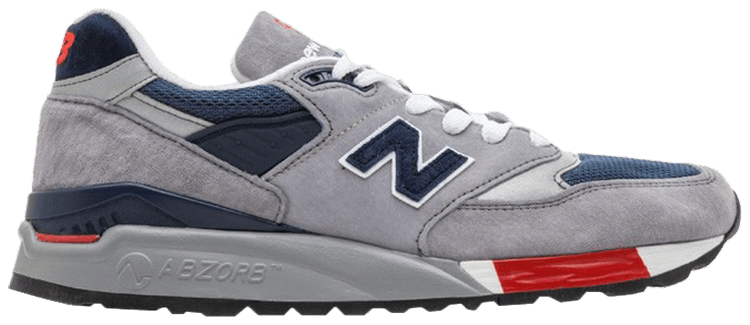 998 Made in USA Grey Navy Red