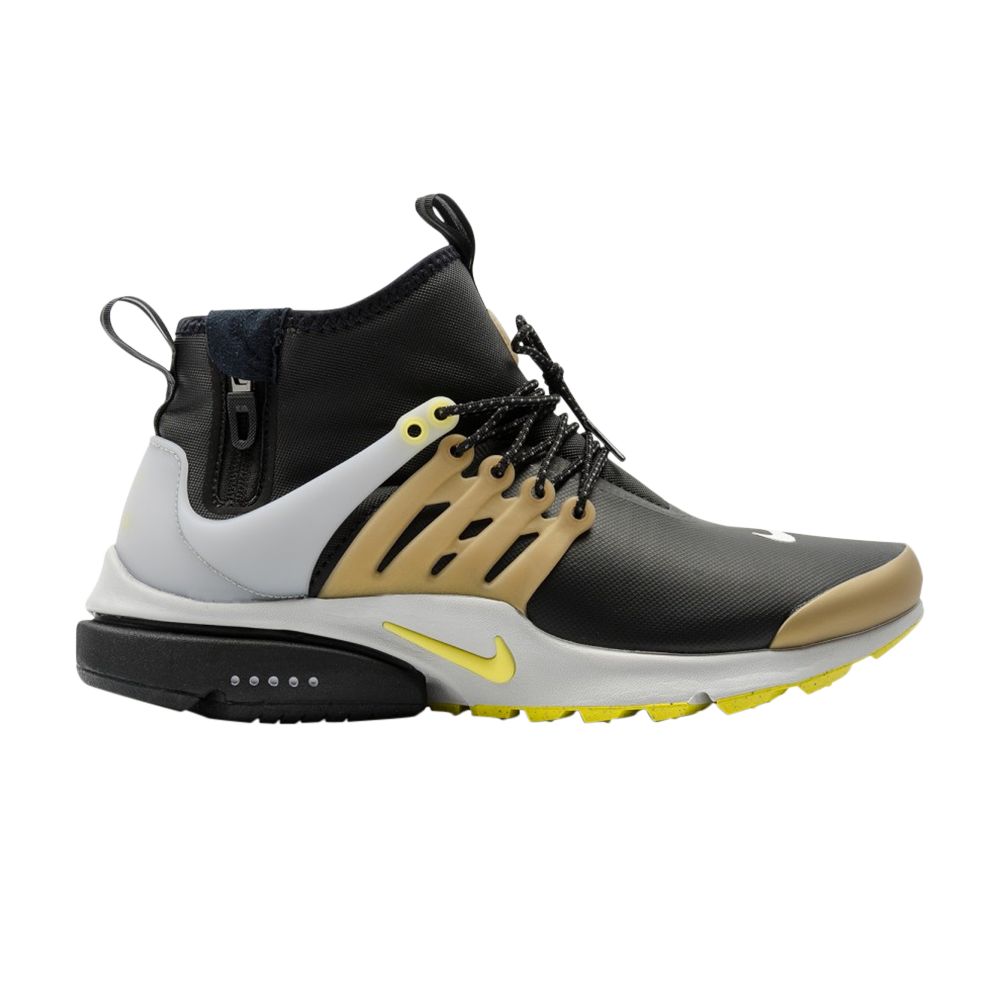 Pre-owned Nike Air Presto Mid Utility 'black Yellow Streak'