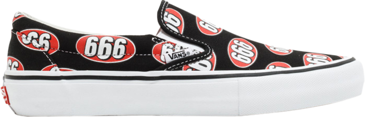 Supreme x Vans Slip-On 666 Pack Available Today •