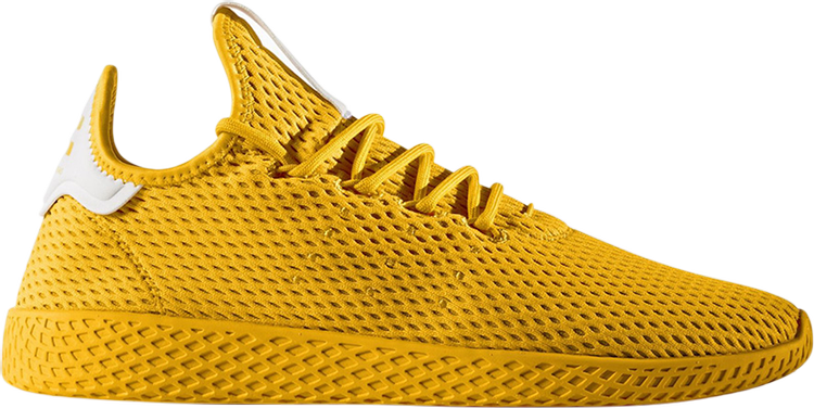 Size 5- adidas Pharrell Williams Tennis HU Yellow/Cloud White/Core Black,  NIB
