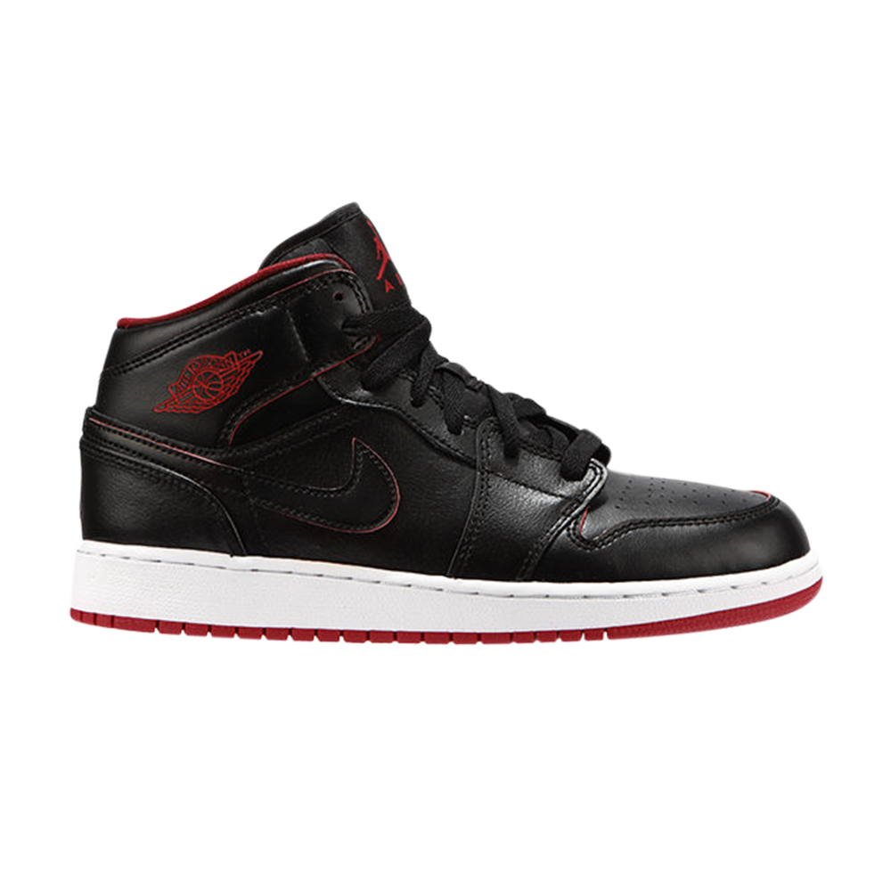 Air Jordan 1 Retro Mid GS 'Black Gym Red'