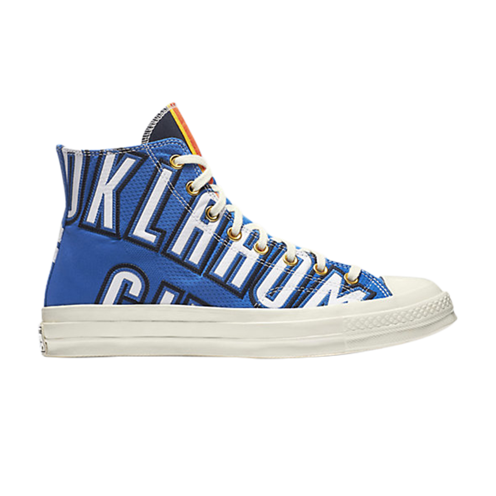 Pre-owned Converse Chuck Taylor All Star Premium Hi 'oklahoma City Thunder' In Blue