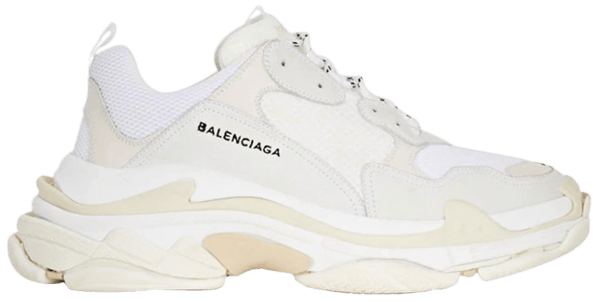 balenciaga triple s white ecru