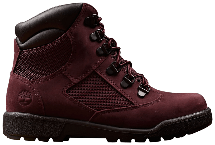 Timberland 6 inch outlet field boot burgundy