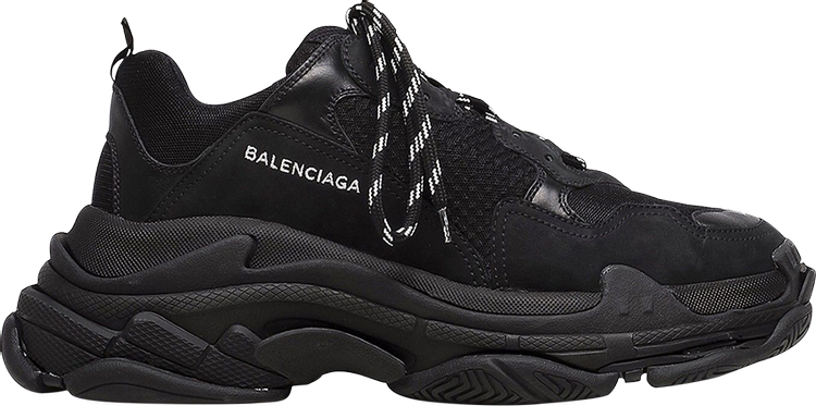 Balenciaga Triple S Sneaker 'All Black Distressed'