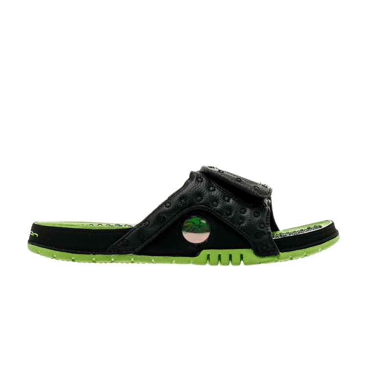 Buy Jordan Hydro 13 Retro Slide Black Green 684915 025 GOAT