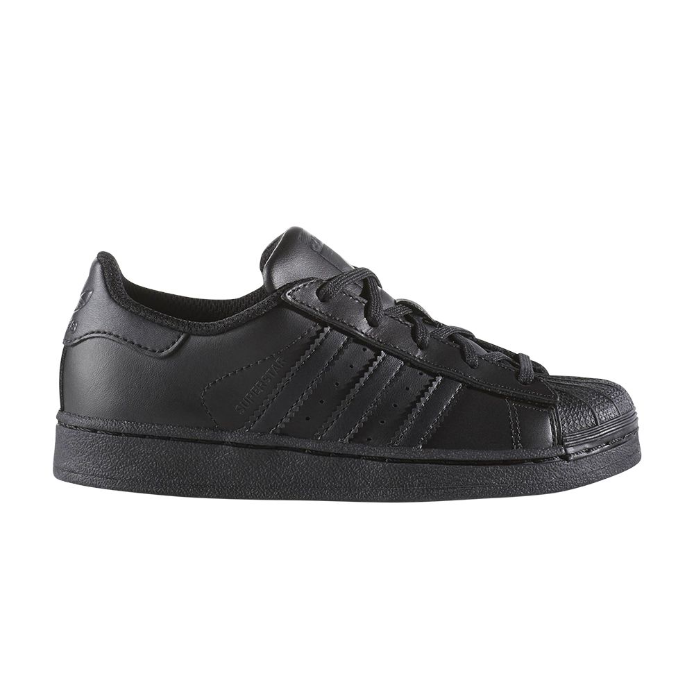 Pre-owned Adidas Originals Adidas Superstar Foundation Gs | Black | Kid's Size 12
