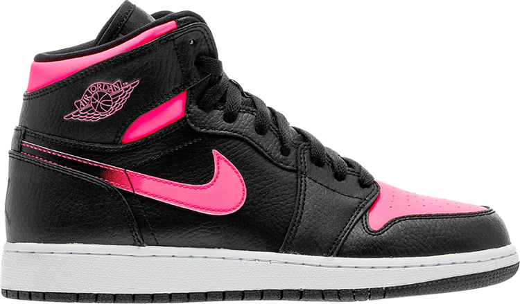 Buy Air Jordan 1 Retro High Gs 'Black Hyper Pink' - 332148 019 - Black |  Goat