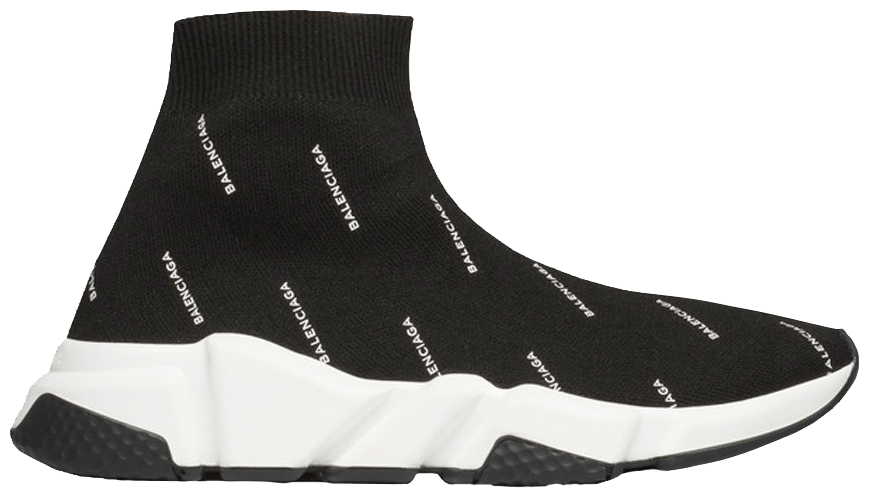 Balenciaga all over logo speed trainer Outlet