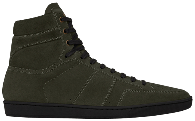 Saint Laurent Signature Court Classic SL/10H High Top Sneaker 'Green Suede'