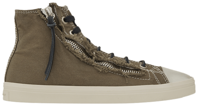 Saint Laurent Rivington Mid Top Zip Sneaker 'Military Khaki'