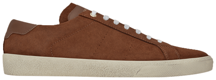 Saint Laurent Signature Court Classic SL06 Low Top Sneaker Cigar Suede