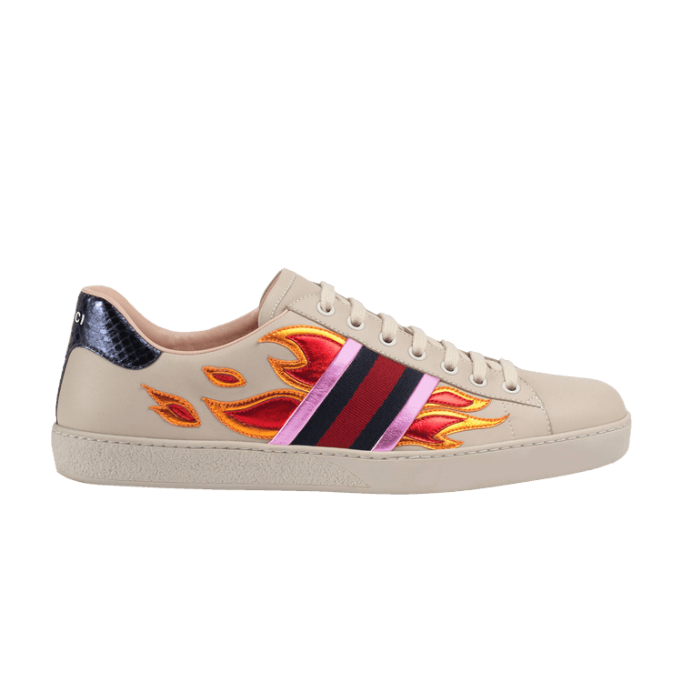 Gucci flame shoes black deals