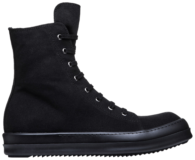 Rick Owens DRKSHDW Ramones Canvas High 'Triple Black'