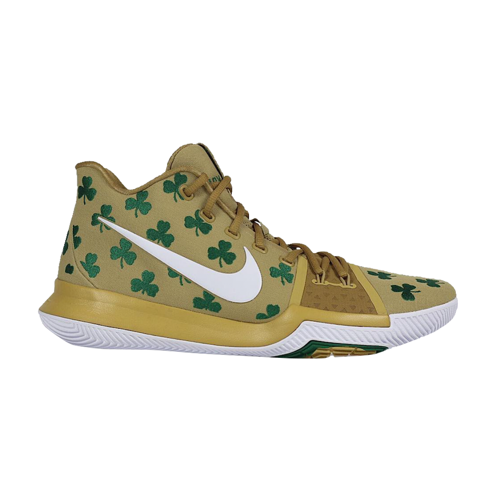 Pre-owned Nike Kyrie 3 'luck' Pe In Gold