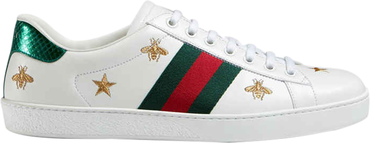 extent musician dress Gucci Ace Embroidered 'Bees and Stars' | GOAT