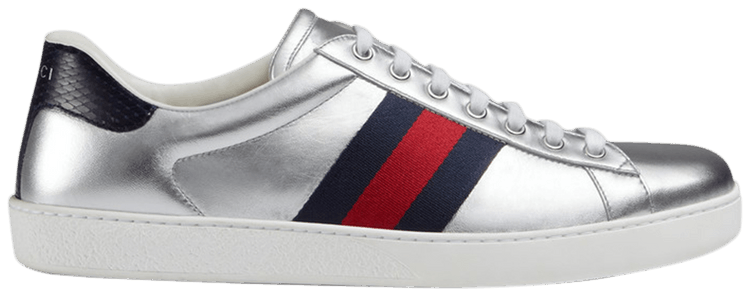 Size 14.5 Gucci Ace Metallic Leather