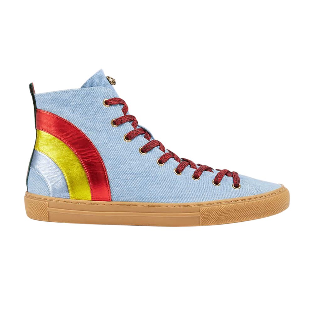 Gucci Denim High 'Rainbow' | Blue | Men's Size 9.5 - 450887-K5G50-4969