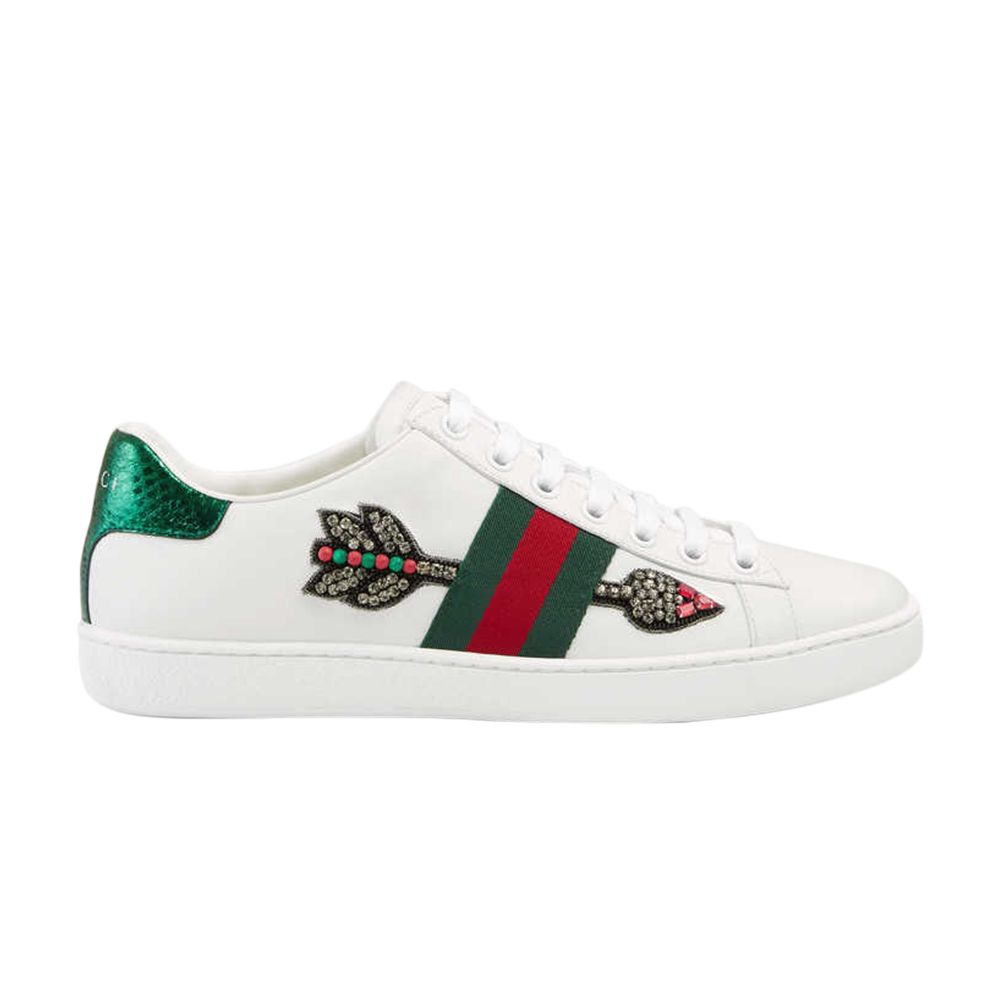 Gucci Wmns Ace Embroidered 'Arrow' | White | Women's Size 42