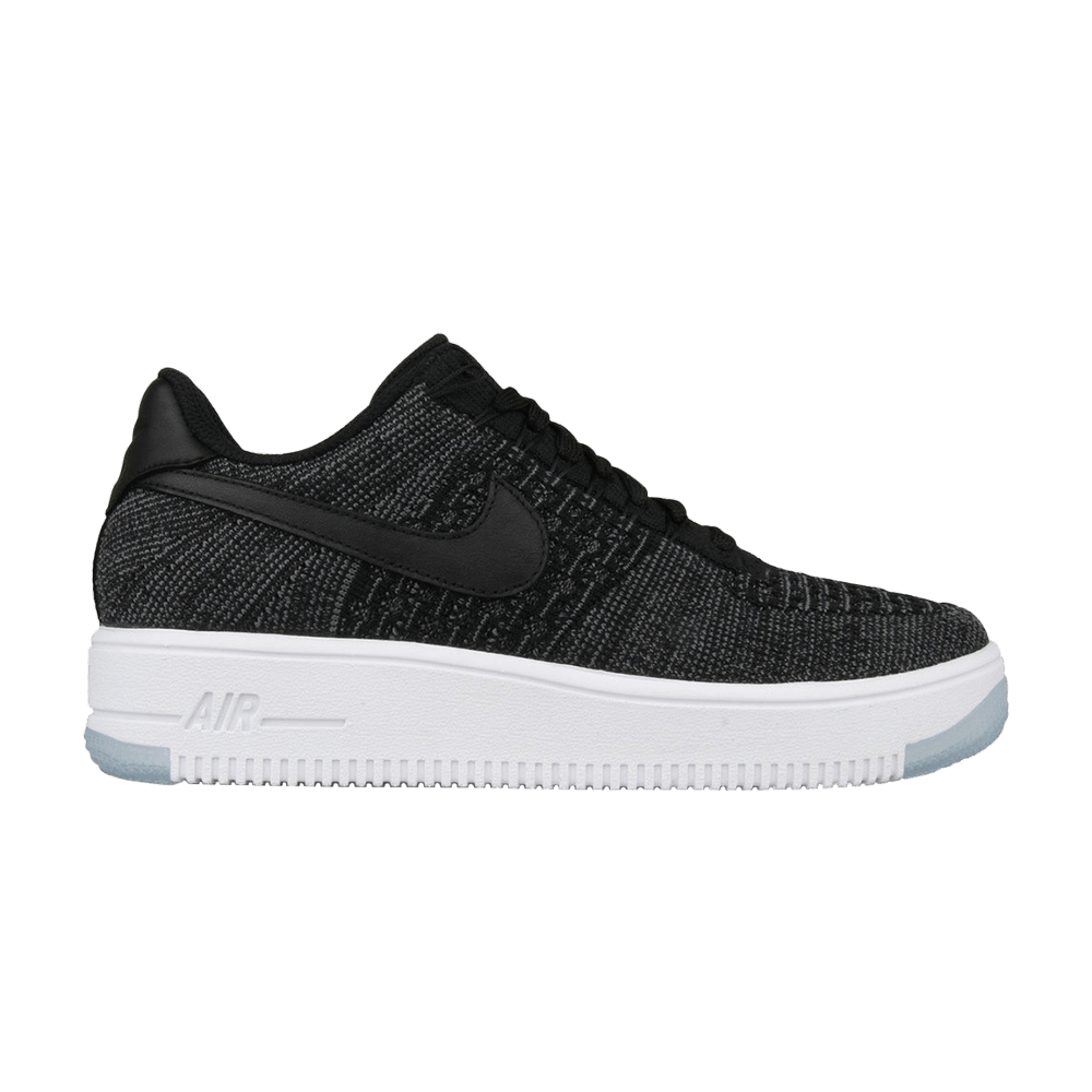 air force 1 flyknit low black