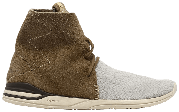 Visvim Huron Mesh Moc Hi Folk Grey Brown