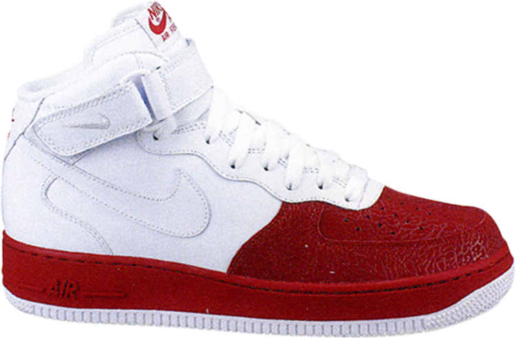 Air Force 1 Mid '07 'White Varsity Red