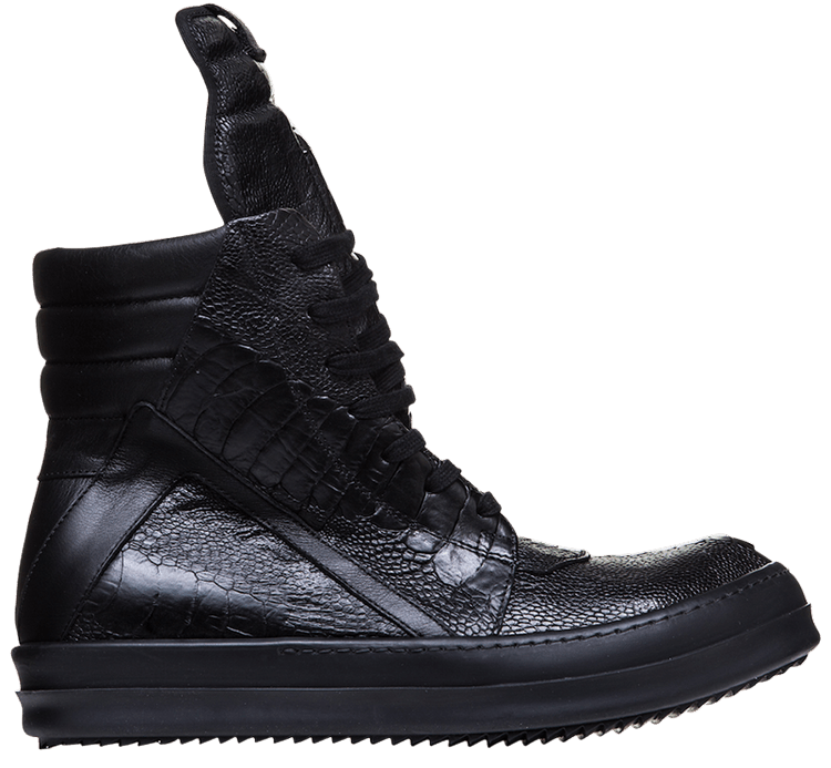 Buy Rick Owens FW Glitter Geobasket 'Black Ostrich Buy Rick Owens FW Glitter Geobasket 'Black Ostrich