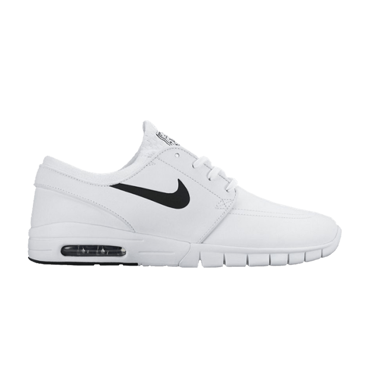 Nike sb stefan janoski max white  and  black shoes online