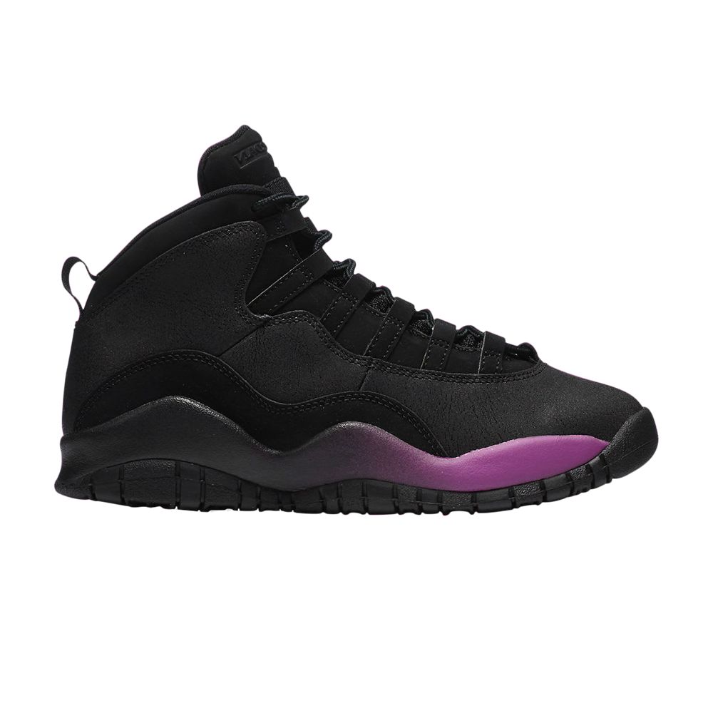 Air Jordan 10 Retro GG 'Purple Fade' | Black | Kid's Size 4.5