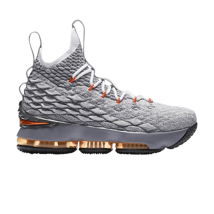 Buy LeBron 15 GS Grey Orange 922811 080 GOAT