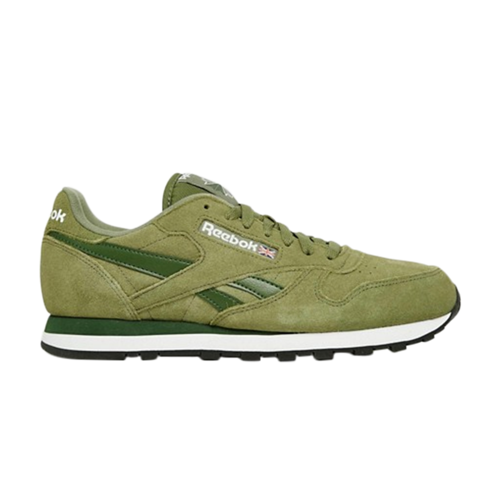 Pre-owned Reebok Classic Leather Suede 'green'