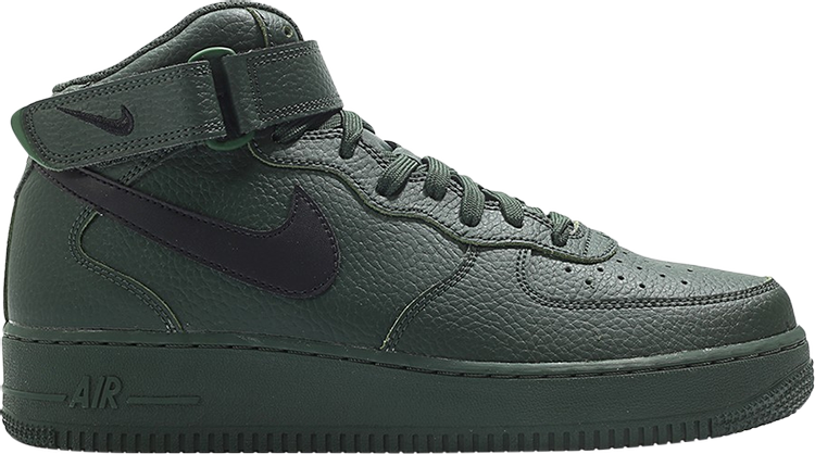 Vintage Black Forest Green Nike Air Force 1 Mid 306342 311, Size 8
