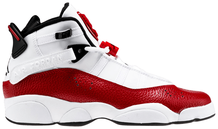 Red and white jordan 6 rings hot sale