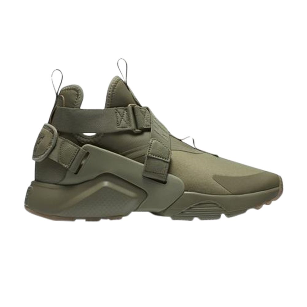 Pre-owned Nike Wmns Air Huarache City 'neutral Olive' In Green