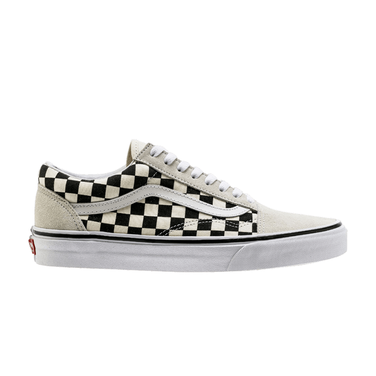 Old school vans black and white checkerboard top