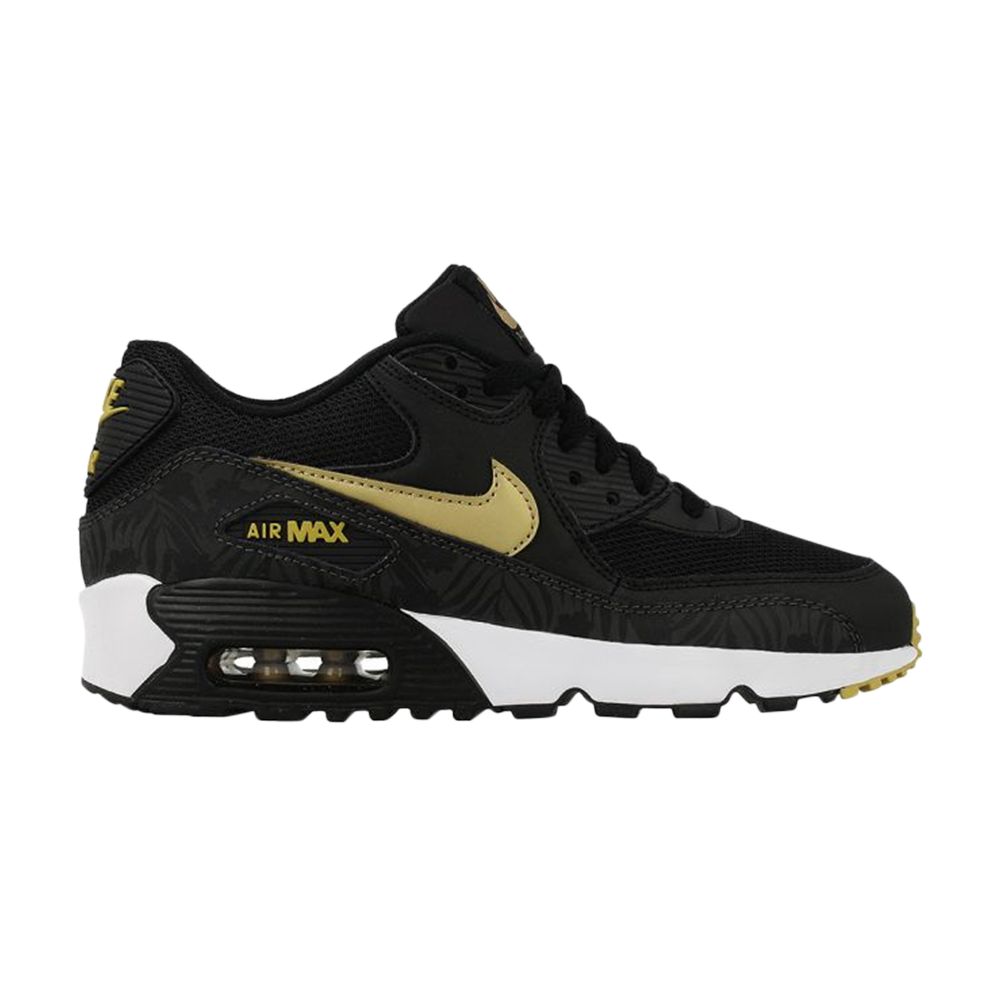 Nike Air Max 90 Print Mesh GS | Black | Kid's Size 7 - 833486-004