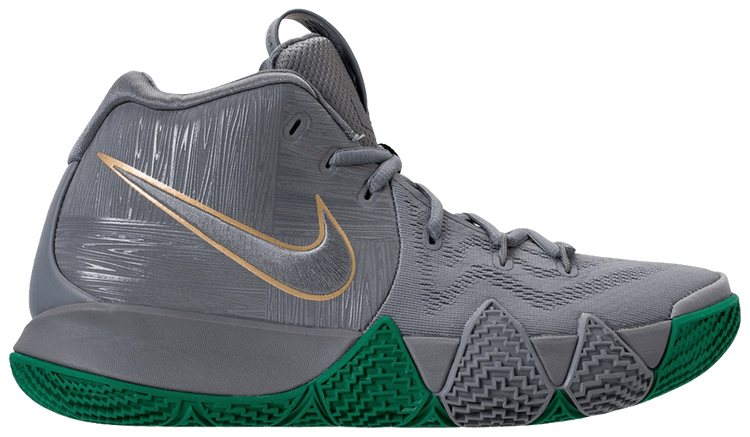 Gray and green kyrie 4 deals
