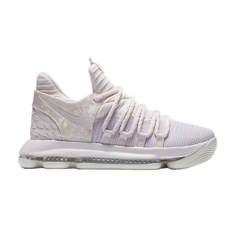 Pre-owned Nike Kd 10 Ps 'aunt Pearl' | Pink | Kid's Size 3